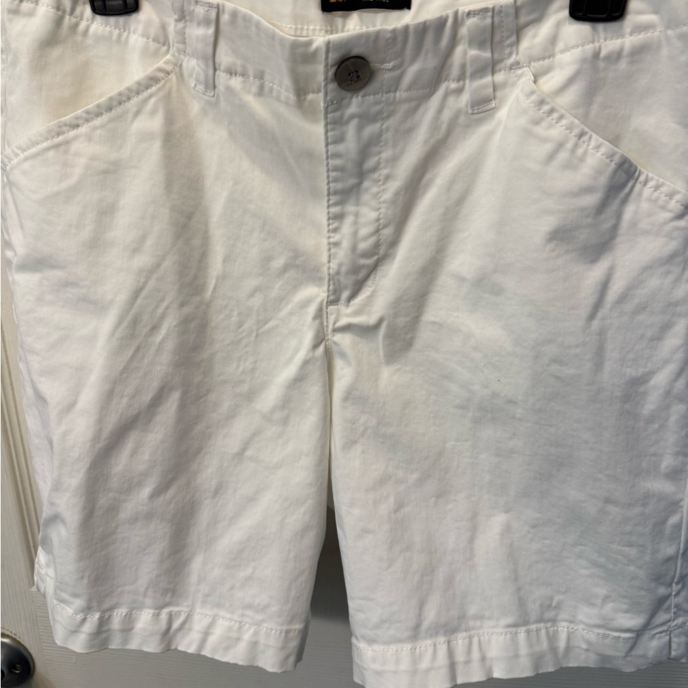 Riders by Lee White Flat Front Shorts